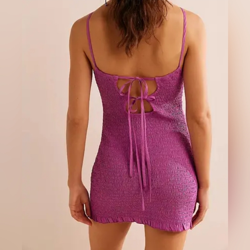 NWOT Free People Iyla Smocked Mini - Picture 3 of 5